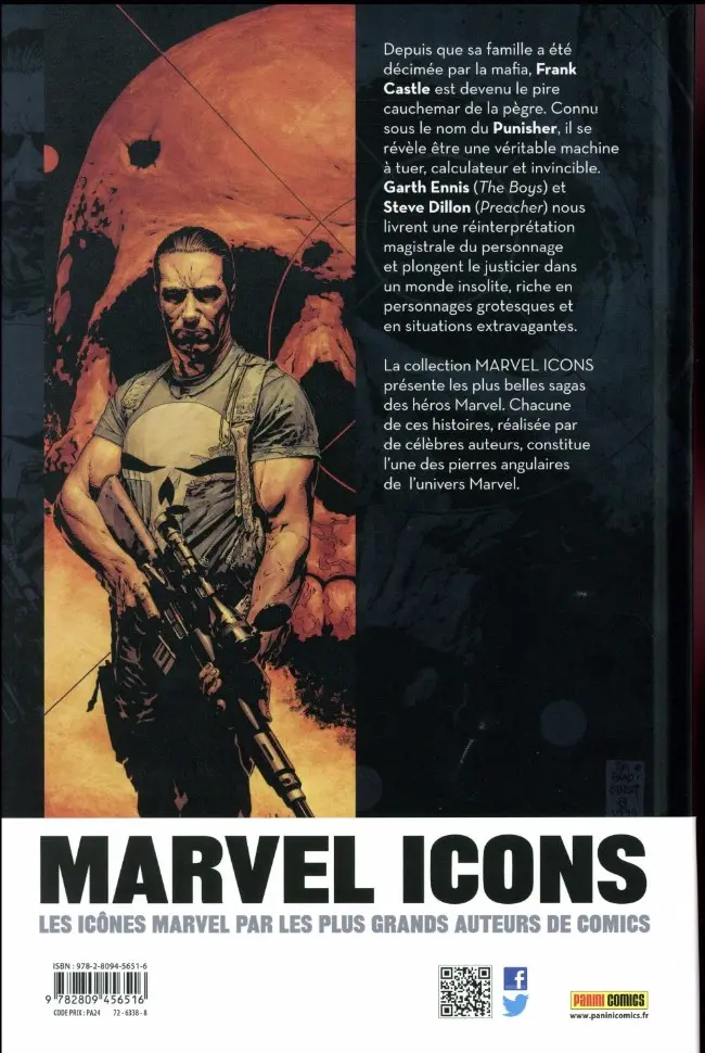 Verso de l'album Punisher Tome 1