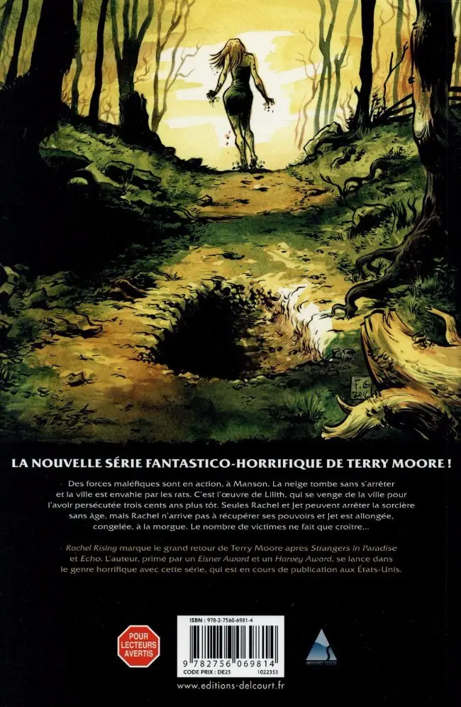 Verso de l'album Rachel Rising Tome 3 Chants de cimetière
