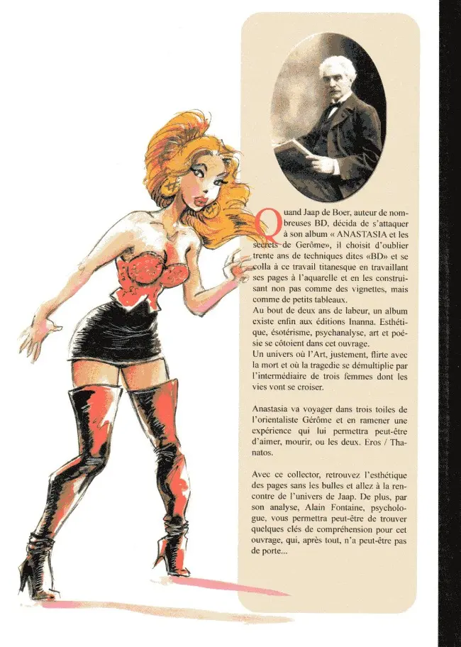 Verso de l'album Anastasia - Les Secrets de Gérôme Tome 1 Les secrets de Gérôme ou l'esthétique d'une œuvre