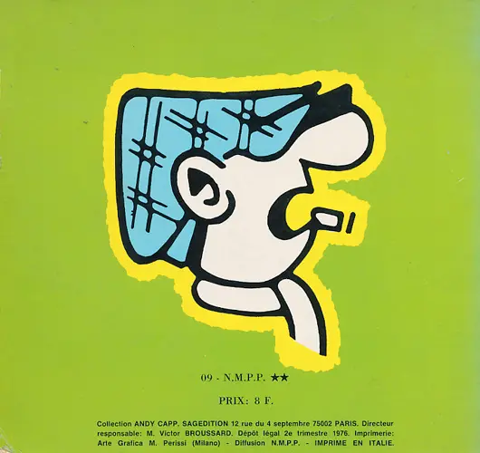 Verso de l'album Andy Capp Sagédition Si c'est pas pire, ça ira !