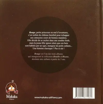 Verso de l'album Rouge Tome 1 Livre I : L'ogre qui mangeait les petits enfants