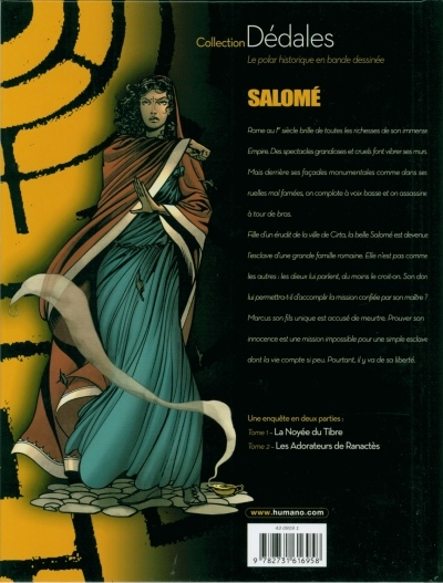 Verso de l'album Salomé Tome 1 La noyée du Tibre