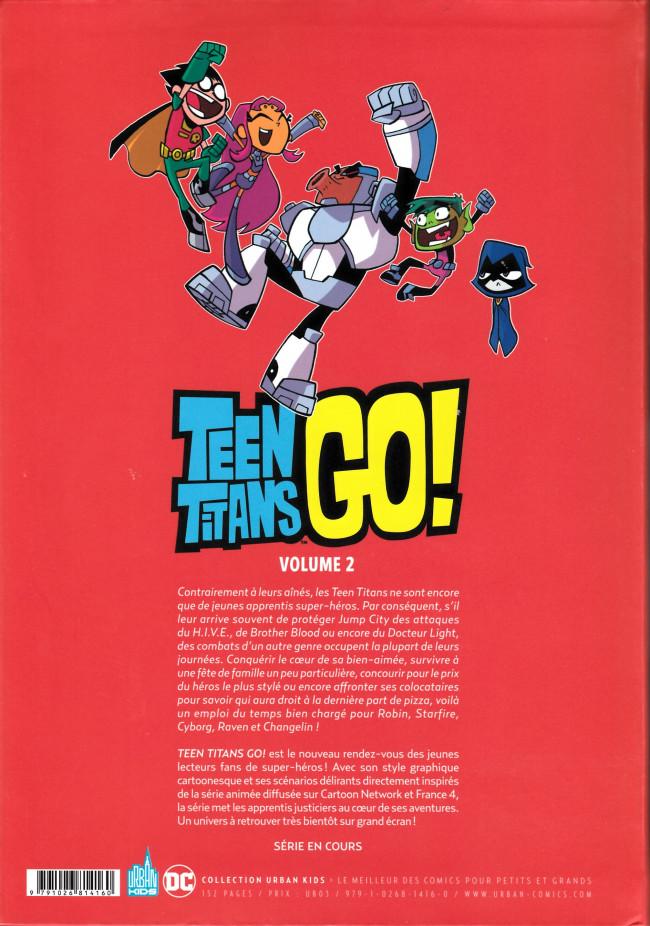 Verso de l'album Teen Titans Go ! Volume 2