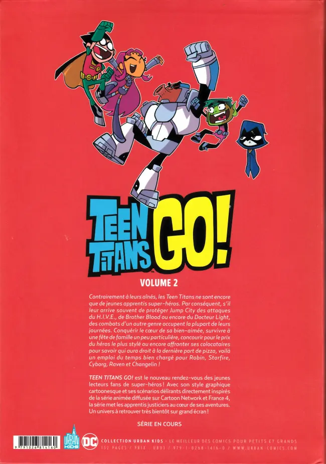 Verso de l'album Teen Titans Go ! Volume 2