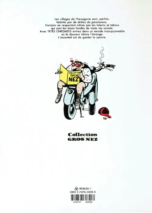Verso de l'album Têtes chromées