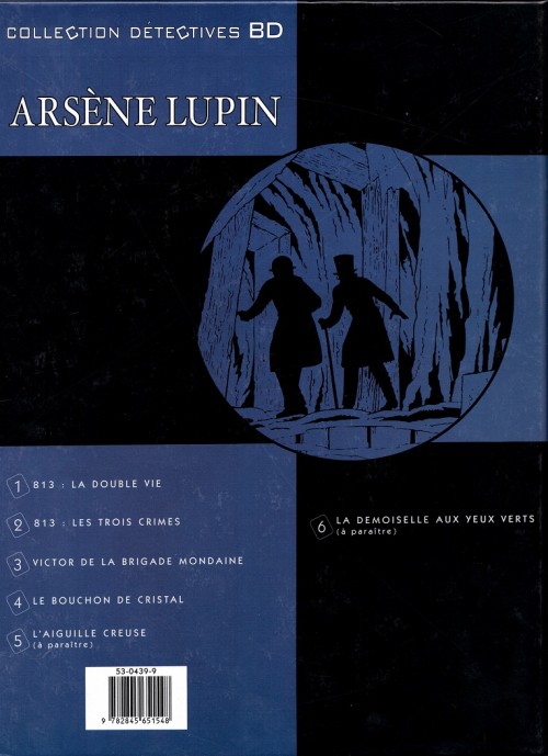 Verso de l'album Arsène Lupin Soleil Tome 4 Le bouchon de cristal