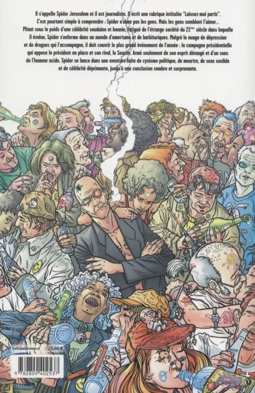 Verso de l'album Transmetropolitan Tome 2 La Nouvelle Racaille