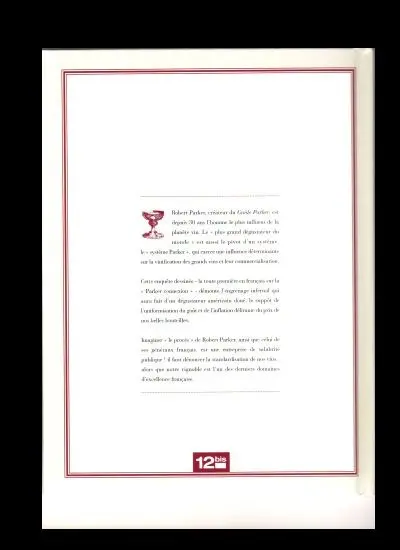 Verso de l'album La Trilogie bordelaise Tome 1 Robert Parker - Les Sept Péchés Capiteux