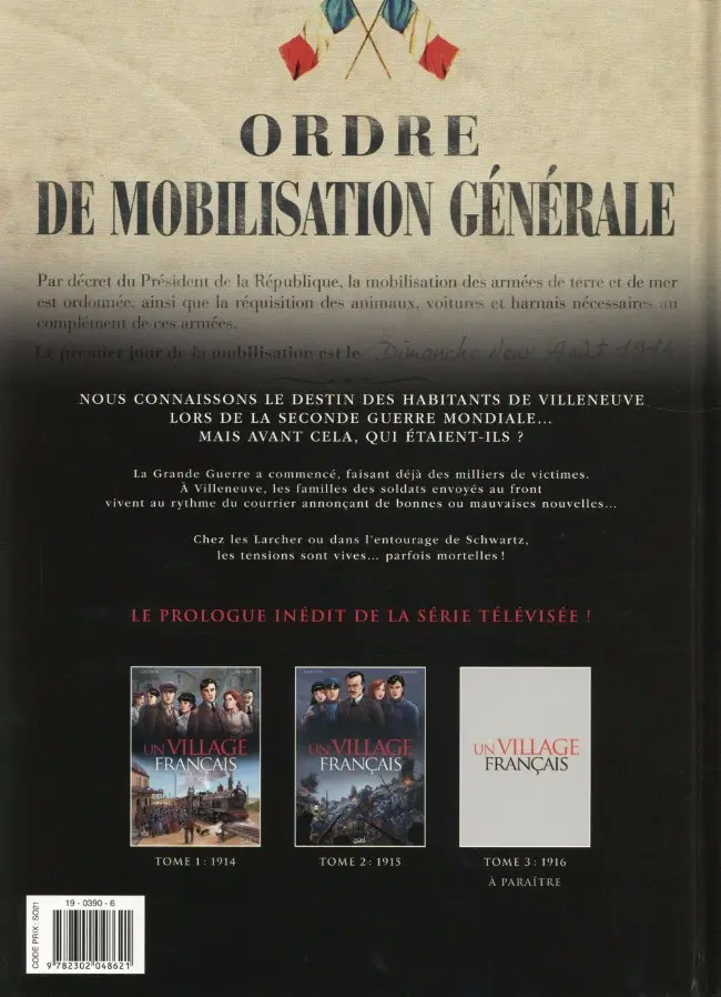 Verso de l'album Un village français Tome 2 1915