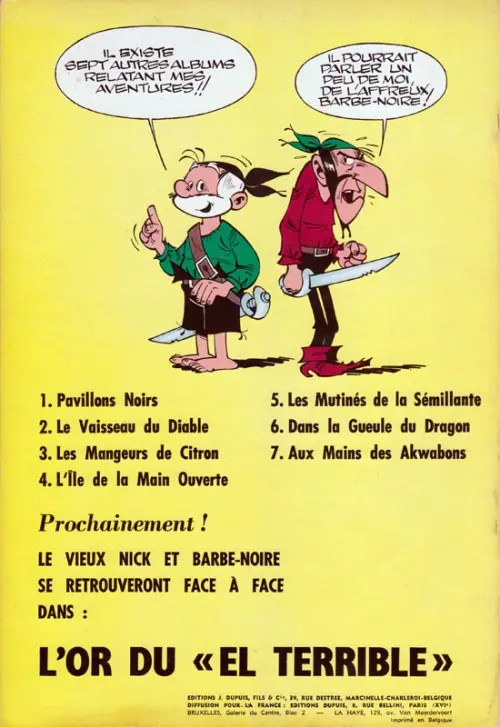 Verso de l'album Le Vieux Nick et Barbe-Noire Tome 8 Sa majesté se rebiffe
