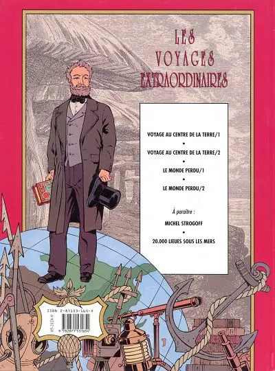 Verso de l'album Jules Verne - Voyage au centre de la Terre Tome 2
