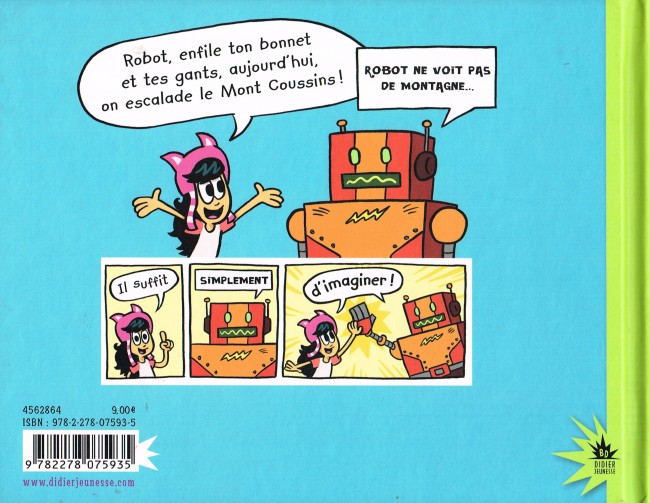 Verso de l'album Zoé & Robot