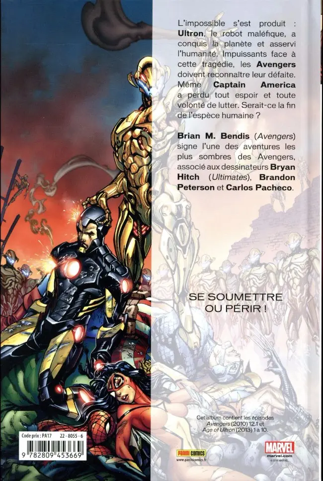 Verso de l'album Age of Ultron