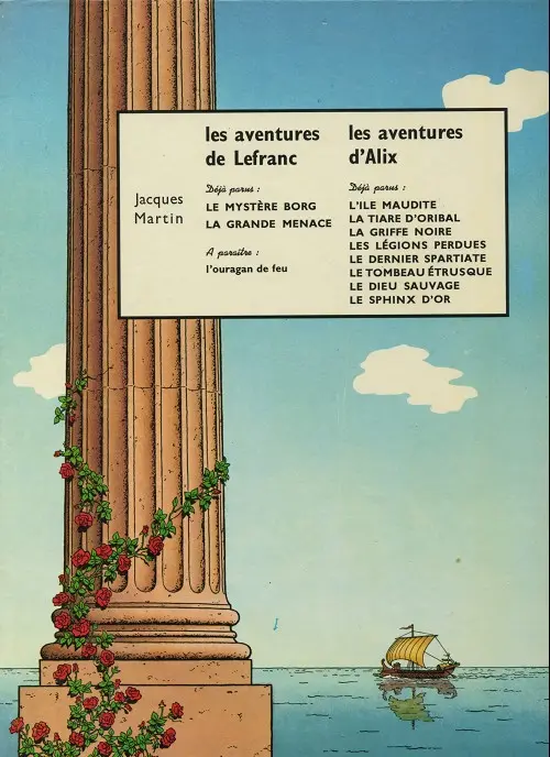 Verso de l'album Alix Tome 9 Le Dieu sauvage