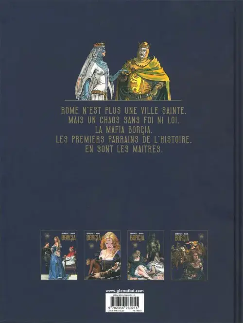Verso de l'album Borgia Tome III Les flammes du bûcher