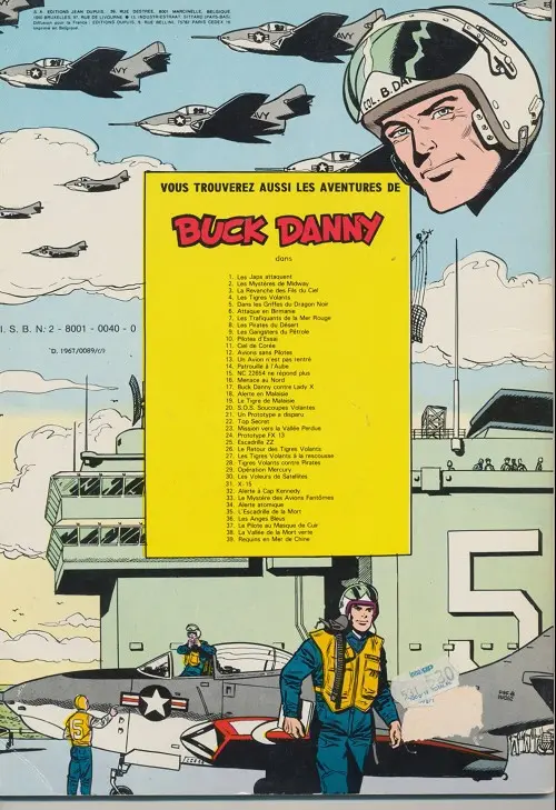 Verso de l'album Buck Danny Tome 3 La revanche des fils du ciel