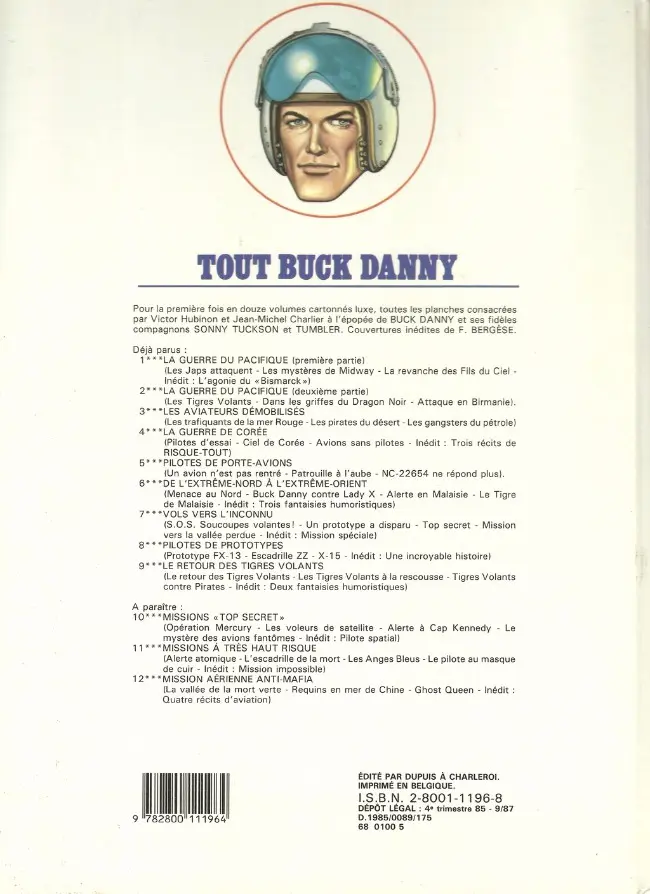 Verso de l'album Tout Buck Danny Tome 6 De l'Extrême-Nord à l'Extrême-Orient