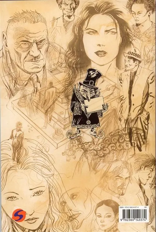 Verso de l'album Carnet d'auteur Olivier Grenson II