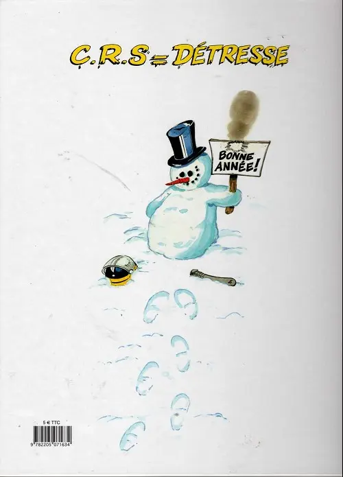 Verso de l'album CRS = Détresse Tome 9 Battu en neige !