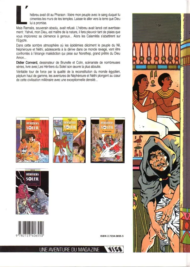 Verso de l'album Les Héritiers du soleil Tome 1 Le masque de mort