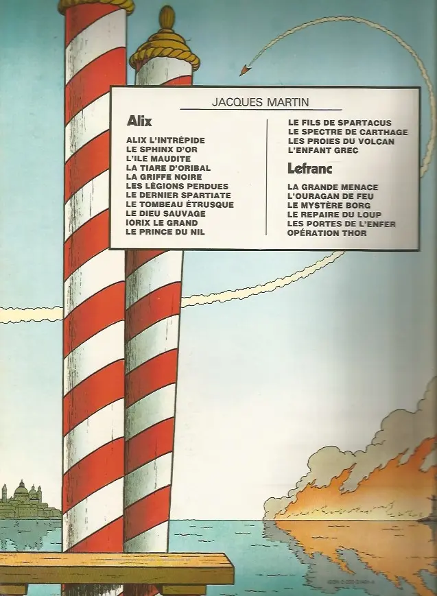 Verso de l'album Lefranc Tome 3 Le mystère Borg