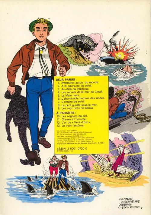 Verso de l'album Marc Dacier Couleurs Tome 2 A la poursuite du soleil