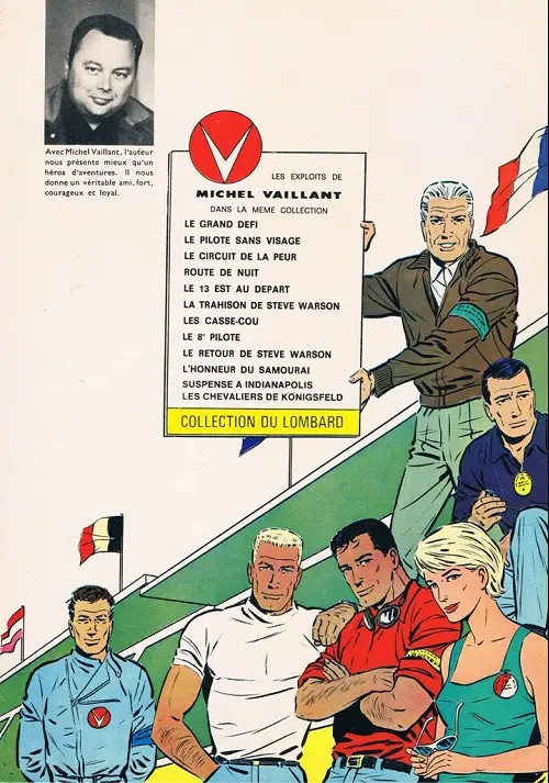 Verso de l'album Michel Vaillant Tome 3 Le circuit de la peur