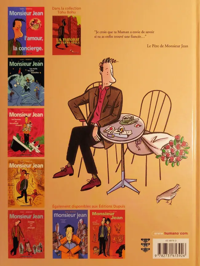 Verso de l'album Monsieur Jean Tome 3 Les femmes et les enfants d'abord