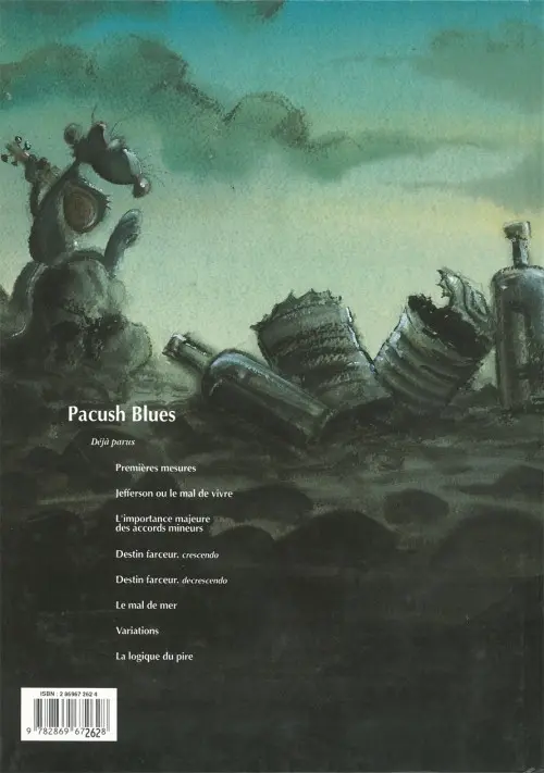 Verso de l'album Pacush Blues Tome 5 Bidon cinq : Destin farceur decrescendo