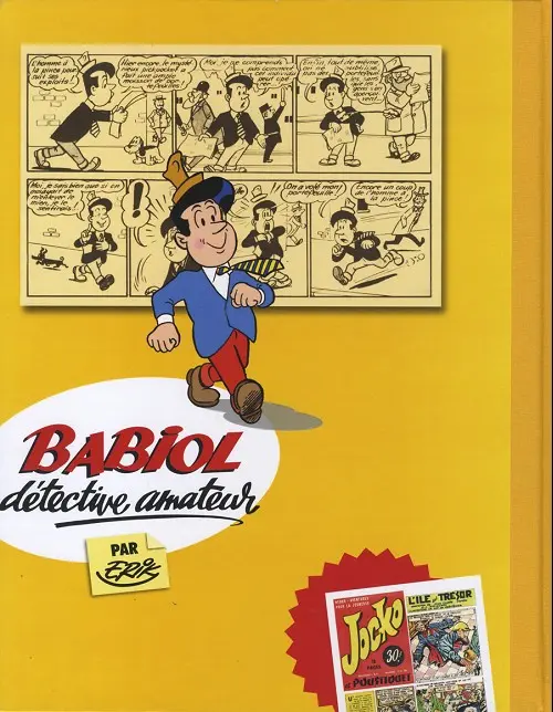 Verso de l'album Babiol détective amateur