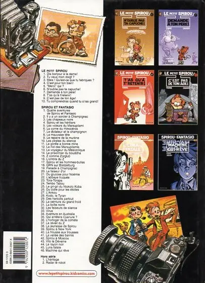 Verso de l'album Le Petit Spirou Tome 4 C'est pour ton bien !