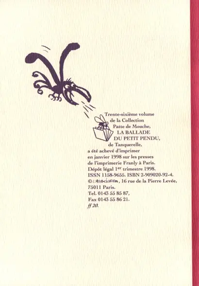 Verso de l'album La Ballade du petit pendu