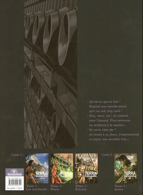 Verso de l'album Terra incognita Tome 3 Retours