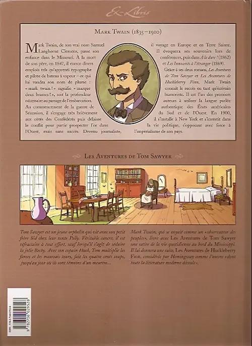 Verso de l'album Les Aventures de Tom Sawyer Volume 1