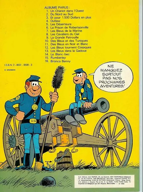 Verso de l'album Les Tuniques Bleues Tome 9 La grande patrouille