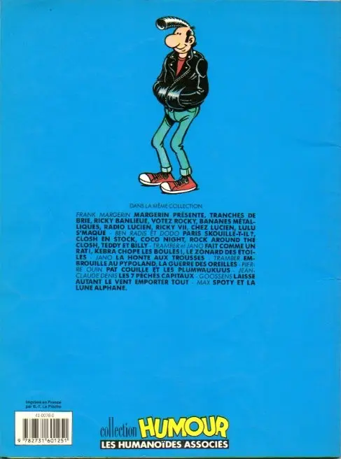 Verso de l'album Votez Rocky