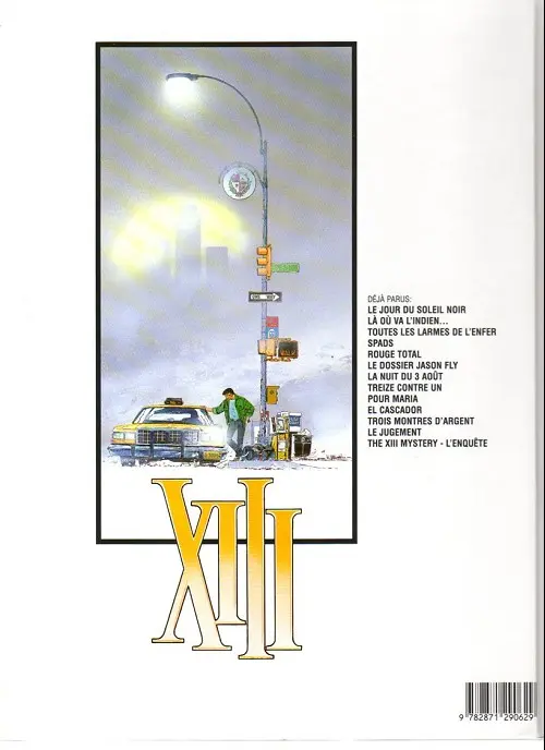 Verso de l'album XIII Tome 7 La nuit du 3 août