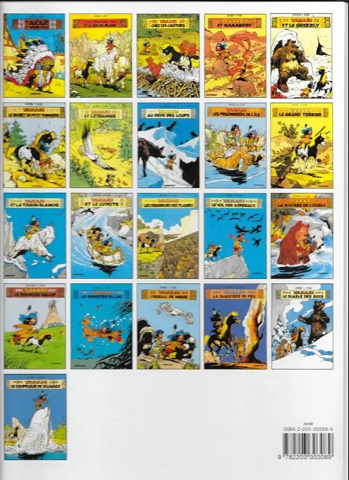 Verso de l'album Yakari Tome 8 Au pays des loups