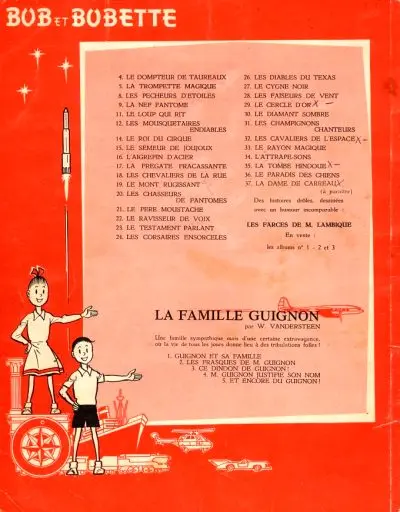 Verso de l'album Bob et Bobette Tome 36 Le paradis des chiens