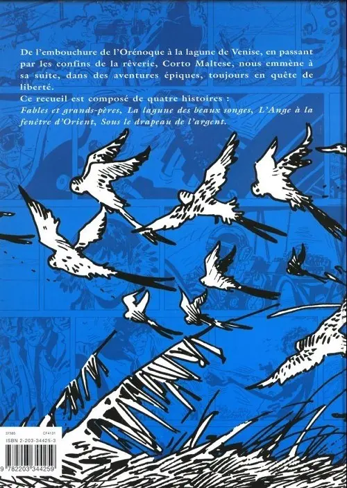 Verso de l'album Corto Maltese Tome 12 La Lagune des mystères