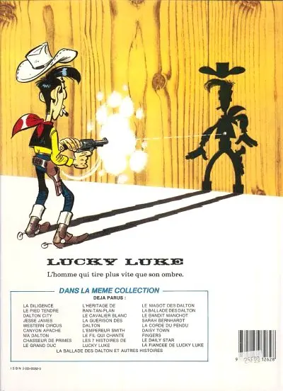 Verso de l'album Lucky Luke Tome 55 La ballade des Dalton et autres histoires