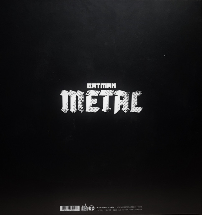 Verso de l'album Batman Metal Metal