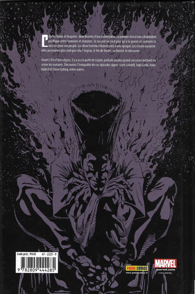 Verso de l'album Best of Marvel 42 X-Men : Prélude à l'ère d'Apocalypse
