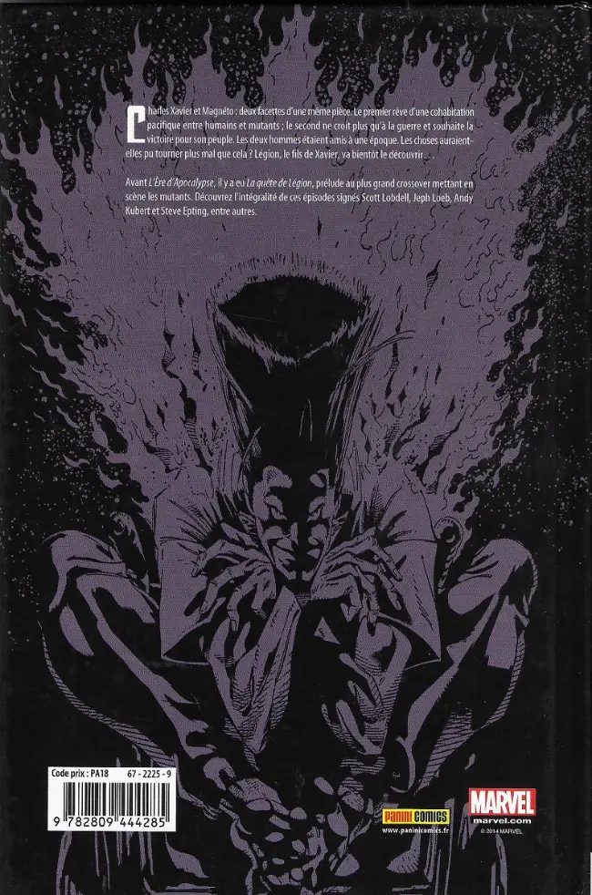 Verso de l'album Best of Marvel 42 X-Men : Prélude à l'ère d'Apocalypse