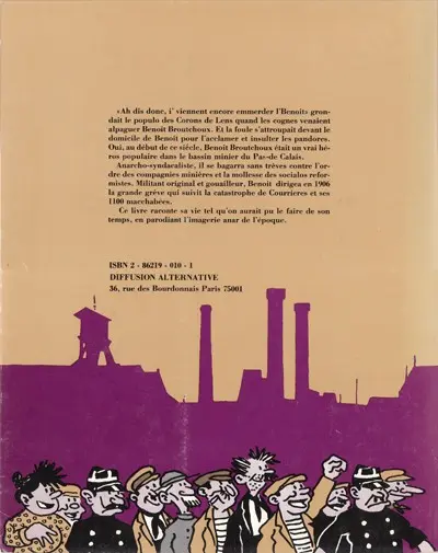 Verso de l'album Les aventures épatantes et véridiques de Benoit Broutchoux