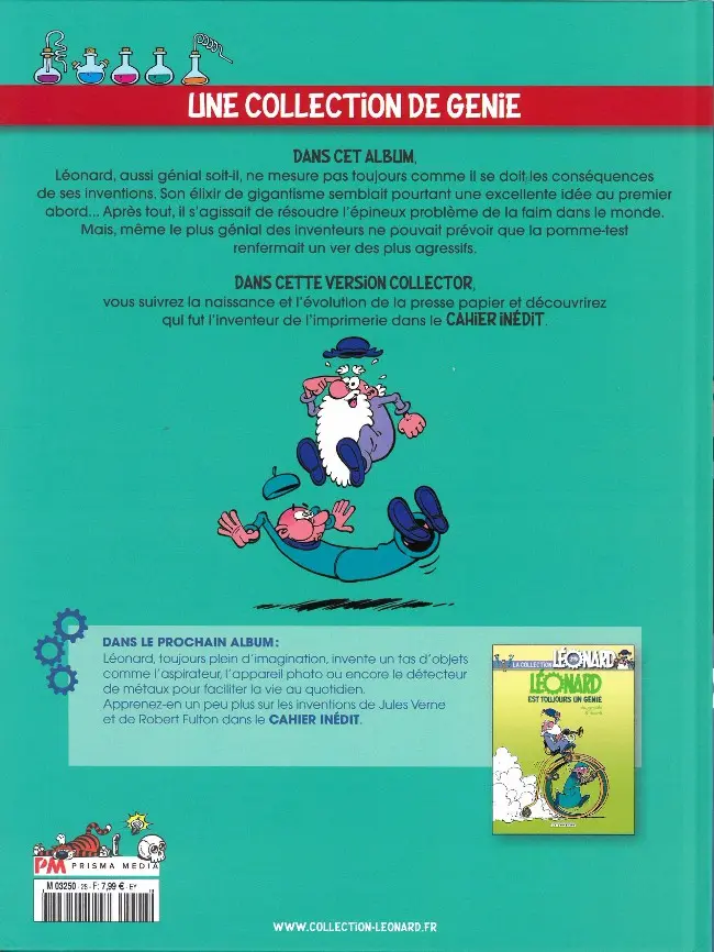 Verso de l'album La Collection Léonard Tome 28 Le génie des grandeurs