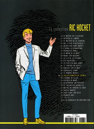 Verso de l'album Ric Hochet La collection Tome 68 Le collectionneur de crimes