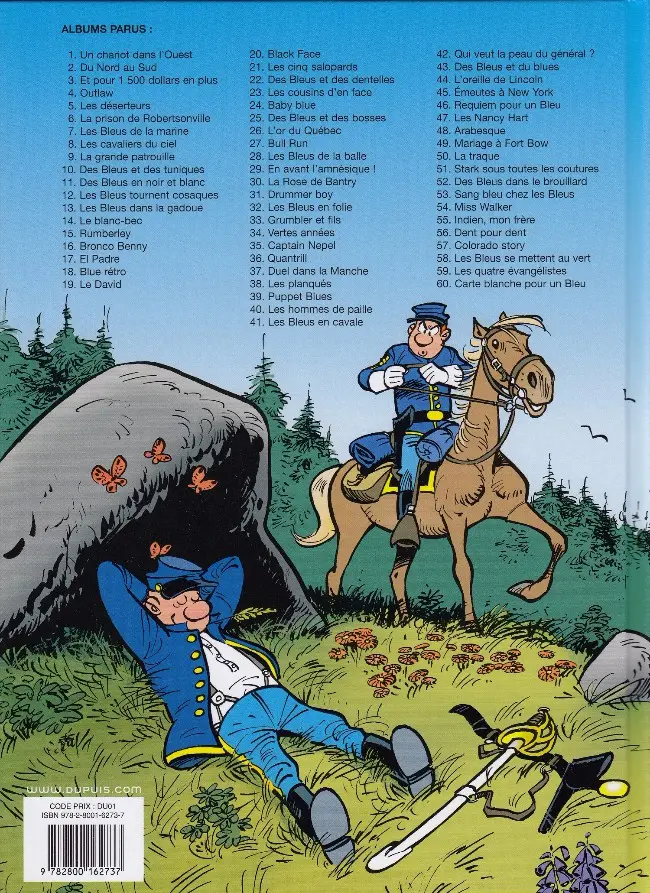 Verso de l'album Les Tuniques Bleues Tome 60 Carte blanche pour un Bleu