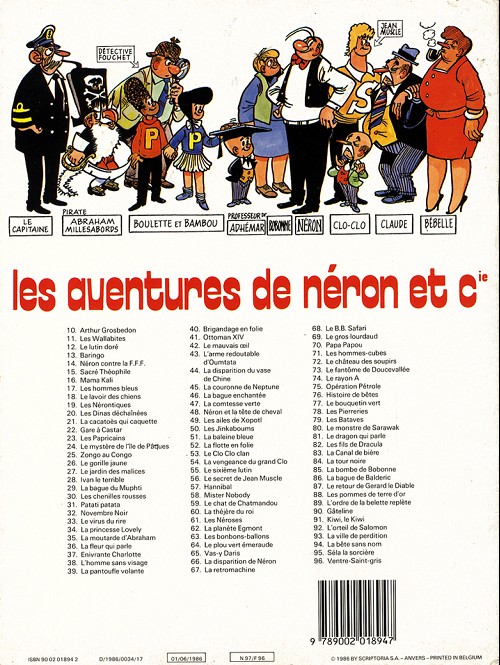 Verso de l'album Les Aventures de Néron et Co Tome 96 Ventre-Saint-Gris