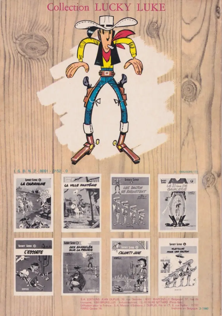 Verso de l'album Lucky Luke Tome 13 Le juge